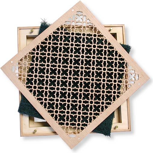 top view filter frame assembly