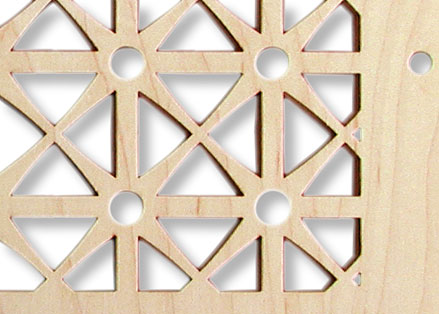 Triangulation grille closeup