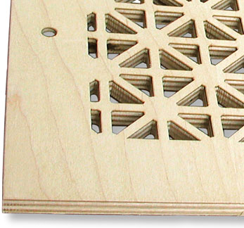 geometric grille side view