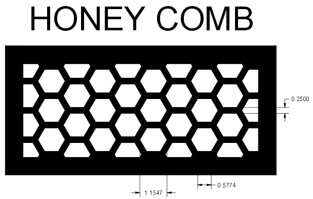 honeycomb return dimensions