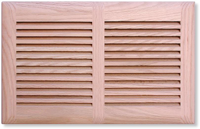 louvered wood cold air return